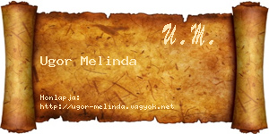 Ugor Melinda névjegykártya